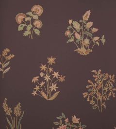 Shepherdly Bouquet Wallpaper by Liberty Brinjal Shepherdly Bouquet Wallpaper by Liberty Brinjal