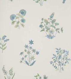 Shepherdly Bouquet Wallpaper by Liberty Lapis Shepherdly Bouquet Wallpaper by Liberty Lapis