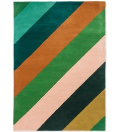 Sherbet Stripe Rug by Harlequin Emerald/Amber Sherbet Stripe Rug by Harlequin Emerald/Amber