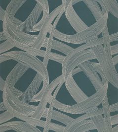 Shimmy Wallpaper by Casadeco Bleu Petrole / Gris Shimmy Wallpaper by Casadeco Bleu Petrole / Gris