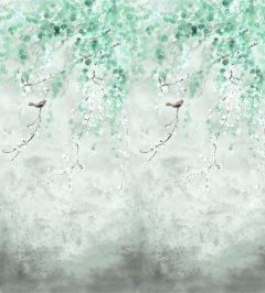 Shinsha Scene 1 Mural by Designers Guild Celadon Shinsha Scene 1 Mural by Designers Guild Celadon