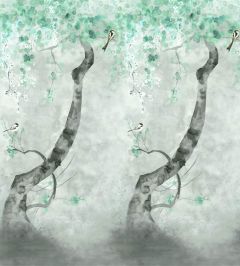 Shinsha Scene 2 Mural by Designers Guild Celadon Shinsha Scene 2 Mural by Designers Guild Celadon