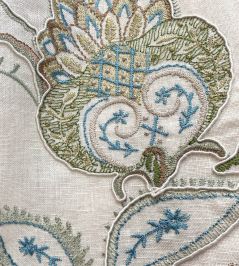 Shiraz Fabric by Ian Sanderson Chalk Hill Blue Shiraz Fabric by Ian Sanderson Chalk Hill Blue