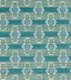 Sicily Fabric by Fermoie Teal Sicily Fabric by Fermoie Teal