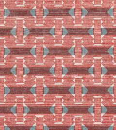 Sicily Fabric by Fermoie Strawberry Sicily Fabric by Fermoie Strawberry