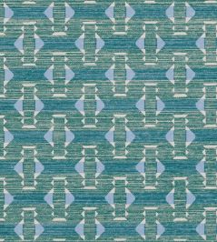 Sicily Outdoor Fabric by Fermoie Blue/Green Sicily Outdoor Fabric by Fermoie Blue/Green
