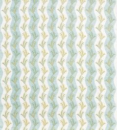 Sidney Stripe Fabric by Nina Campbell Aqua/Green/Yellow Sidney Stripe Fabric by Nina Campbell Aqua/Green/Yellow