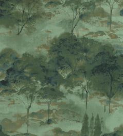 Sila Wallpaper by Casadeco Vert Eucalyptus Sila Wallpaper by Casadeco Vert Eucalyptus