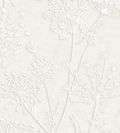Silhouette Flowers Wallpaper by Eijffinger Silver Grey Silhouette Flowers Wallpaper by Eijffinger Silver Grey