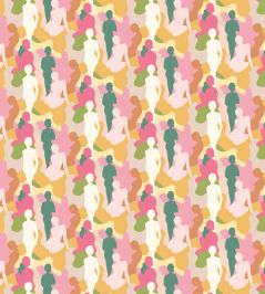Silhouette Wallpaper by Ohpopsi Emerald & Peach Silhouette Wallpaper by Ohpopsi Emerald & Peach