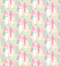 Silhouette Wallpaper by Ohpopsi Taffy Cream Silhouette Wallpaper by Ohpopsi Taffy Cream