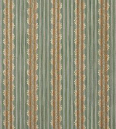 Silvano Stripe Fabric by Colefax and Fowler Green Silvano Stripe Fabric by Colefax and Fowler Green