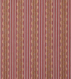 Silvano Stripe Fabric by Colefax and Fowler Red Silvano Stripe Fabric by Colefax and Fowler Red