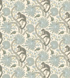 Simia Wallpaper by Josephine Munsey Light Blue Simia Wallpaper by Josephine Munsey Light Blue