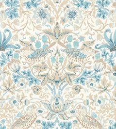 Simply Strawberry Thief Wallpaper by Morris & Co Slate / Vellum Simply Strawberry Thief Wallpaper by Morris & Co Slate / Vellum
