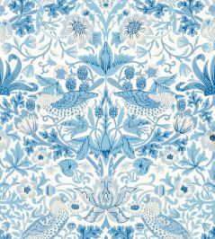 Simply Strawberry Thief Wallpaper by Morris & Co Woad Simply Strawberry Thief Wallpaper by Morris & Co Woad