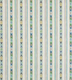 Sitari Stripe Fabric by Jane Churchill Blue/Green Sitari Stripe Fabric by Jane Churchill Blue/Green