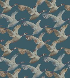 Skein Wallpaper by Arley House Deep Blue Skein Wallpaper by Arley House Deep Blue