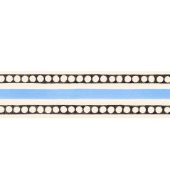 Slipware Border Wallpaper by CommonRoom Blue Slipware Border Wallpaper by CommonRoom Blue