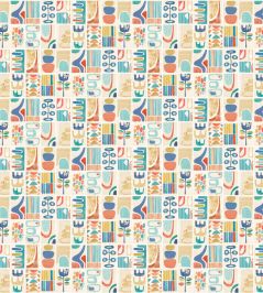 Snip Snip Wallpaper by Ohpopsi Indigo & Amber Snip Snip Wallpaper by Ohpopsi Indigo & Amber