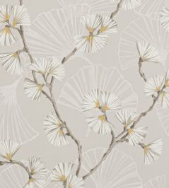 Snow Flower Wallpaper by Jane Churchill Natural Snow Flower Wallpaper by Jane Churchill Natural