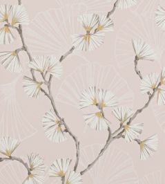 Snow Flower Wallpaper by Jane Churchill Pink Snow Flower Wallpaper by Jane Churchill Pink