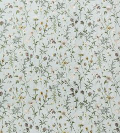 Snowshill Meadow Fabric by Nina Campbell Aqua/Yellow Snowshill Meadow Fabric by Nina Campbell Aqua/Yellow
