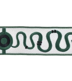 Sofia Embroidered Braid 57mm Trimming by Houles Smeraldo Sofia Embroidered Braid 57mm Trimming by Houles Smeraldo