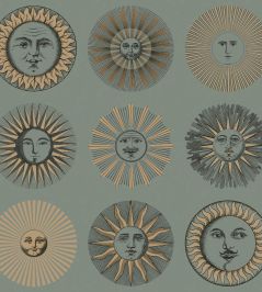 Soli Wallpaper by Cole & Son Sage & Rose Gold Soli Wallpaper by Cole & Son Sage & Rose Gold