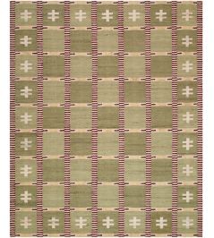 Solum Rug by Livabliss Green/Burgundy/White Solum Rug by Livabliss Green/Burgundy/White
