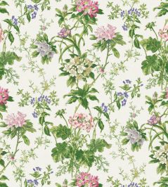 Somerhill Fabric by Nina Campbell Pink/Green/Mauve Somerhill Fabric by Nina Campbell Pink/Green/Mauve