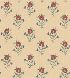 Somerton Wallpaper by Mulberry Home Red/Green Somerton Wallpaper by Mulberry Home Red/Green