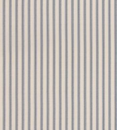 Somerton Stripe Fabric by Mulberry Home Blue Somerton Stripe Fabric by Mulberry Home Blue