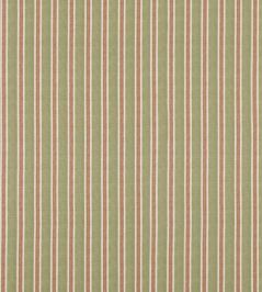 Somerton Stripe Fabric by Mulberry Home Green Somerton Stripe Fabric by Mulberry Home Green