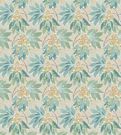 Sonia Fabric by Nina Campbell Aqua/Eucalyptus Sonia Fabric by Nina Campbell Aqua/Eucalyptus