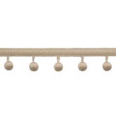 Sophie Beaded Fringe Trimming by Samuel & Sons Dove Sophie Beaded Fringe Trimming by Samuel & Sons Dove