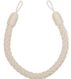 Sophie Cable Holdback Trimming by Samuel & Sons Cream Sophie Cable Holdback Trimming by Samuel & Sons Cream