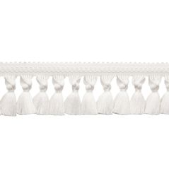 Sophie Tassel Fringe Trimming by Samuel & Sons Salt Sophie Tassel Fringe Trimming by Samuel & Sons Salt
