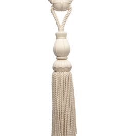 Sophie Tassel Tieback Trimming by Samuel & Sons Cream Sophie Tassel Tieback Trimming by Samuel & Sons Cream