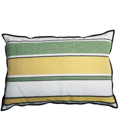 Sorrente Cushion 40 x 60cm by Maison Casamance Jaune Vert Sorrente Cushion 40 x 60cm by Maison Casamance Jaune Vert