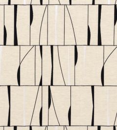 Souffle de Vitrail Fabric by Camengo Black & White Souffle de Vitrail Fabric by Camengo Black & White