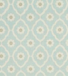 Soundess Fabric by Schumacher Aqua Soundess Fabric by Schumacher Aqua