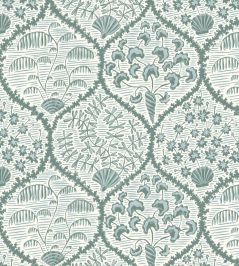 Sowerby Wallpaper by Josephine Munsey Osney Blue and Cotswold White Sowerby Wallpaper by Josephine Munsey Osney Blue and Cotswold White