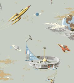 Space Adventure Wallpaper by Borastapeter Beige Space Adventure Wallpaper by Borastapeter Beige