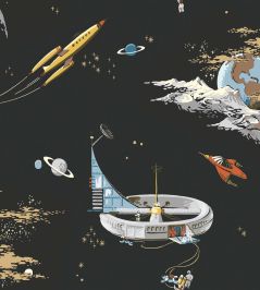 Space Adventure Wallpaper by Borastapeter Black Space Adventure Wallpaper by Borastapeter Black
