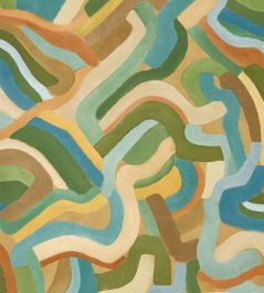 Spiralis Wallpaper by Harlequin Ochre/Turquoise/Forest Spiralis Wallpaper by Harlequin Ochre/Turquoise/Forest