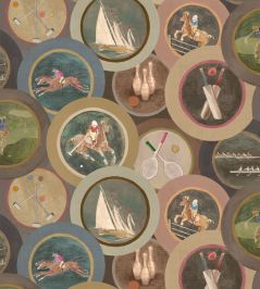 Sporting Life Wallpaper by Mulberry Home Woodsmoke Sporting Life Wallpaper by Mulberry Home Woodsmoke