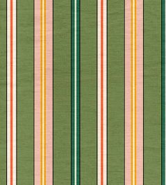 Sporty Stripes Fabric by Ottoline Green Sporty Stripes Fabric by Ottoline Green