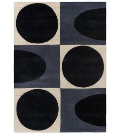 Spot Square Rug by Orla Kiely Blue/Navy Spot Square Rug by Orla Kiely Blue/Navy