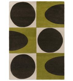 Spot Square Rug by Orla Kiely Walnut/Lichen Spot Square Rug by Orla Kiely Walnut/Lichen